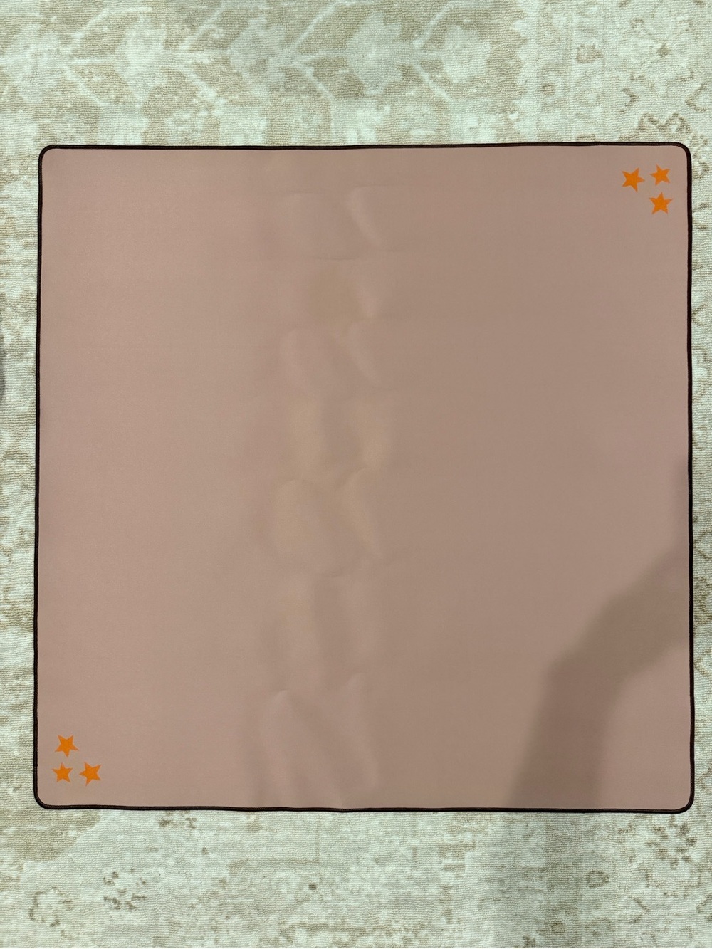 The Mahjong House- Brown Corner Stars Mahjong Mat- Texas Series NWOT
